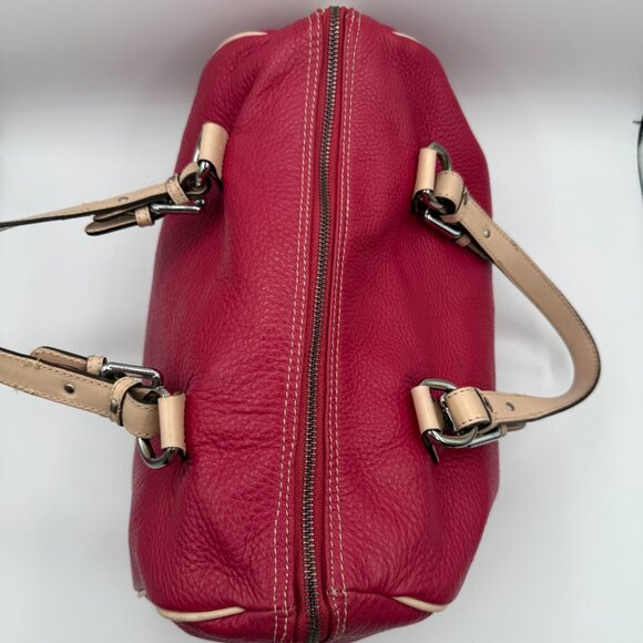 Pulicati Soft Leather Pink Satchel Bag - Picture 9 of 16